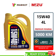 Mizu 15W40 Mineral Engine Oil - all car nissan bmw benz diesel kia Toyota Honda Perodua Proton (4L)
