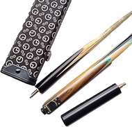 LIUHD Pool Cue Set 57 Handcraft 3/4 Jointed Snooker Cue Split Billiard Stick with 15cm Extension Acc