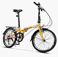 Fashionable Simplicity 20 Folding Bike Adults 6 Speed Light Weight Folding Bicycle Lightweight Portable High-carbon Steel Frame Folding City Bike With Rear Carry Rack "