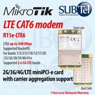 Mikrotik R11e-LTE6 2G 3G 4G LTE 6 miniPCI-e card LTE6 LTE CAT6 Modem with carrier aggregation miniPCIe Router Access Point AP