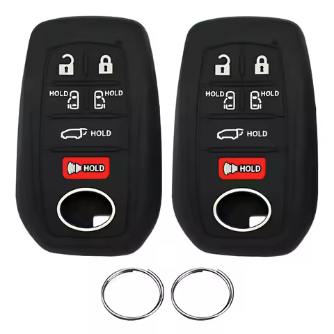 6-Button Silicone Key Fob Cover for Toyota Sienna / Alphard / Vellfire