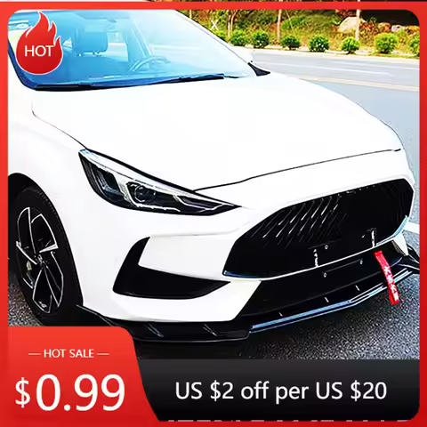 For MG5 2021 2022 Car Front Bumper Lip Chin Spoiler Splitter Diffuser Bodykit Protection Guard Defle