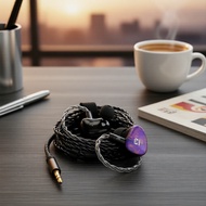 KBEAR KB02 Wired IEMs 10mm Beryllium Diaphragm with 0.78mm 2-Pin OFC Cable Detachable Earbuds for Au
