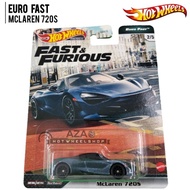 Hot Wheels Fast and Furious Euro Fast McLaren 720S HW Hotwheels FNF Premium Kids Toy Car