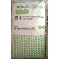 BAJA 50KG NIFOSK-GREEN /BELGIUM FERTILIZERS 17:17:17 ( IMPORTED KUDA MERAH)[READY STOCK]