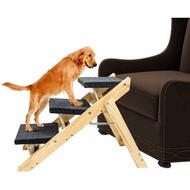 Bamboo Pet Climbing Ladder Creative Bamboo Wooden Dog Stairs Foldable Cat Dog Climbing Ladder Barrie