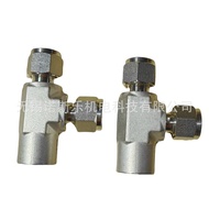 316L Keluli Tahan Karat Tiga Hala Benang Dalaman Instrumentasi Ferrule Joint 2-2-2 RTLN-316