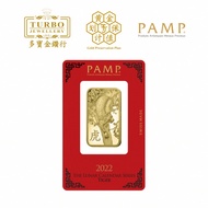 TURBO [1OZ] PAMP Lunar Tiger Gold Bar 9999Gold