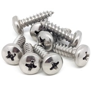[Quick Shipment-] 304 Stainless Steel Self-Tapping Screw M3/M4/M5 Round Head Screw