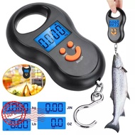 50kg/10g Portable Electronic Hanging Scale Lcd Digital Weights Scales Backlight Luggage Pocket G6y7