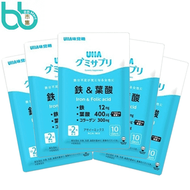 味覺糖 - UHA 鐵和葉酸 營養補充軟糖盒裝 (20粒裝 x 5包裝) [平行進口]