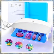 Resin UV Lamp 48W Fast Curing UV/LED Resin Lamp Plastic with 30Pcs Dual Lightsource Lamp Beads for U