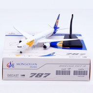 Ready Stock Airplane 1: 400 JC Wings Alloy Airliner Model Mongolia Airlines Boeing B787-9 JU-1789