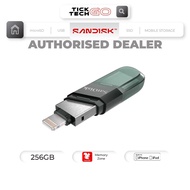 SANDISK iXpand Flash Drive Flip for Iphone lighting/USB Flash Drive [SDIX90N] (64GB/128GB/256GB)