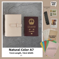 Cangwo Genuine Leather Refillable Notebook Plant Tanned Cowhide A5 A6 A7 Size Diary Bookbound Notebo