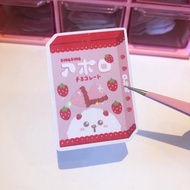 DingDing Strawberry Chocolate Star Holographic Sticker