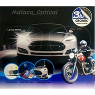 0Bluechromic Night Drive 3 in 1 Lens (Photochromic+Blueray+Anti-glare) one driving Lens/Premium Driv