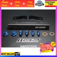Works Engineering Fuel Rail Kit Mitsubishi 4B11 EVO 10 4G63 4 5 6 7 8 1 2 3 VR4 4G93 Engine Performa