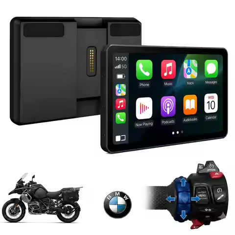6.2 Inch Wireless Motorcycle CarPlay & Android Auto for BMW Motorcycles - Native Wonder Wheel，1200-N