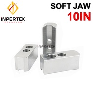 Soft Jaw 10" Claw Bubut 10 Inch 3 Jaw Chuck Mesin Bubut Lathe CNC 10in