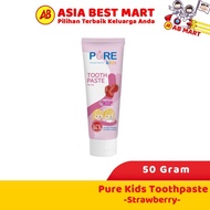 PURE Baby Kids Toothpaste 50g Strawberry Toothpaste Children's Toothpaste/