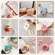 HEALTHFUL Cartoon Ins AirPods AirPods Pro Apple Silicone i10 i12 i9s tws Airpods Protective Case [Ma