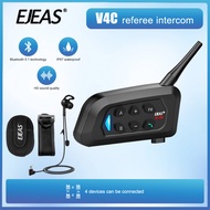 EJEAS V4C Plus Football Referee Intercom Headset 1200M Soccer Full Duplex Bluetooth Conference Inter