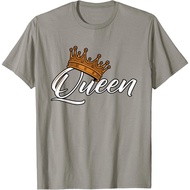 KATUN T-shirt Adult Awesome queen Crown Crown me font queen T-Shirt Fashion Clothing Tops Distro Tee