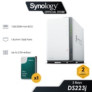 Synology DS223j NAS DiskStation 2-Bays NAS Data Backup Storage