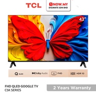 TCL 43” S5K FHD QLED Google TV 43S5K | HDR 10 Dolby Audio TV Pintar 智能电视
