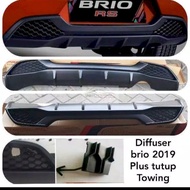 Diffuser Bumper Belakang All New Brio Satya/RS + tutup towing