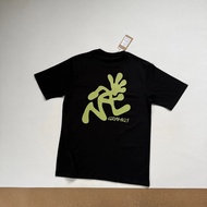 GRAMIC100% cotton outdoor T-shirt for men and women, green little savage loose top, short sleeves