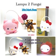 Lampu Led 2 Fungsi Hello Kitty KH 6802 / Lampu 2in1 / Lampu Tidur dan Belajar / Lampu Belajar