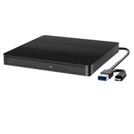 USB3.0 External CD DVD Reader CD/DVD Drive Burner Reader Type-C External Optical Hard Drive Disk for