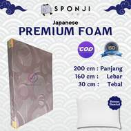 Kasur Busa Sponji Yukata Semua Ukuran No1 2 3 4 Single Tebal 30 cm Garansi 10 Tahun Kain Knitting L