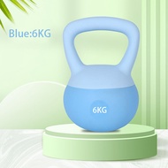 Kettlebell นิ่ม โยคะ ดัมเบล Kettlebell แบบนิ่ม 4/5/6KG PVC กันลื่น สำหรับฝึกซ้อมที่บ้าน ดัมเบลปรับระ