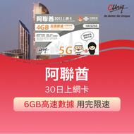 阿聯酋30日6GB+其後任用數據上網卡