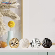 Hellery Round Knot Pillow Throw Knotted Pillow Ornament Ceramic Knotted Pillow for Sofa