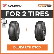 2pcs YOKOHAMA 205/65R16 E70B BLUEARTH E70 95H Car Tires