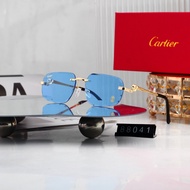 New Cartier Gradient HD Sunglasses European American Unique Frameless Photo Sunglasses WM88041