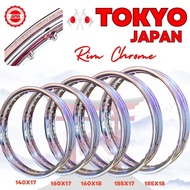 RIM CHROME RIM 140x17 160x17 185x17 160x18 185x18 TOKYO JAPAN YOKOHAMA MOTORCYCLE WHEEL RIM RCB  MOM