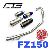Exhaust SC Project FZ150 Yamaha Full System Tabung Muffler FZ150I Power Boom Carbon Manifold Ekzos A