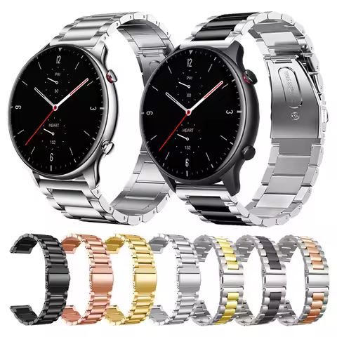 Strap For Xiaomi Amazfit GTR 2 2e Metal Band GTS GTR2 Bracelet For Huami Amazfit Stratos 3 Smart wat