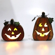 Cross-Border Ghost Festival Creative New Style Halloween Wooden Pumpkin Lantern Ghost Festival Ornam