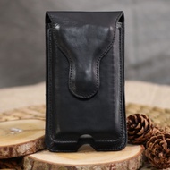 Sarung Hp Pinggang Kulit Pria Tas Pinggang Hp Handphone Tas Ponsel Tas Dompet Tahan Air Tidak Licin