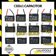 CAPACITOR CBB61 NEEDLE CAPACITOR WIRE CAPACITOR 4PIN CAPACITOR 0.8UF - 20.0UF KAPASITOR KIPAS AIRCON