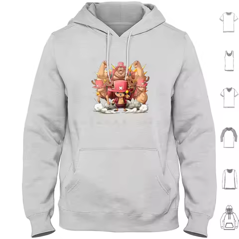 Tony Tony Chopper Transformations Hoodies Long Sleeve Anime Chopper Tony Tony Chopper Tony Pirate Ma