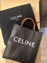 CELINE印花牛皮革 CABAS手袋 (medium size)