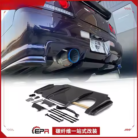 For GTR GTT R34 2025 K-Style Carbon Fiber Rear Spoiler Base Plate