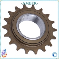 AMBER Single Speed Freewheel, Steel 7.8cm Diameter Bike Freewheel, Durable 18 Teeth Easy Installatio